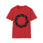 Camera Aperture Logo T-Shirt — Minimal Photographer Tee
