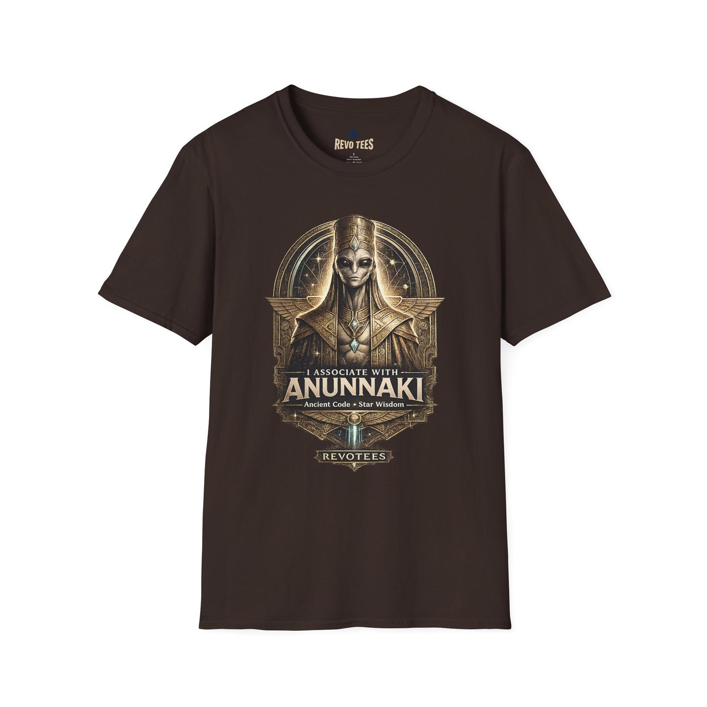 REVOTEES Anunnaki Ancient Alien T-Shirt — Mythology & Extraterrestrial Graphic Tee