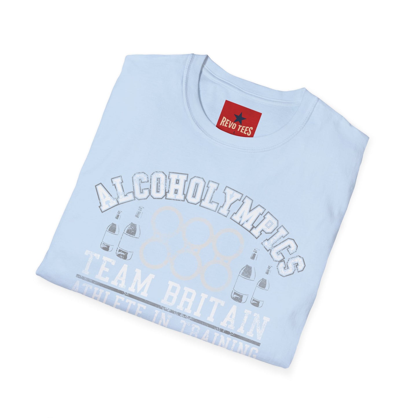 Alcoholympics Team Britain T-Shirt — Funny Drinking Crew Tee