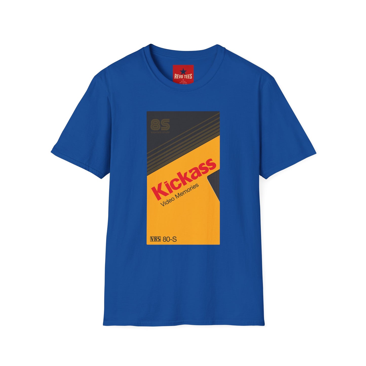 Kickass Retro Cassette Tee — Vintage 80s Audio Graphic T-Shirt
