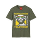 Revolution Is Televised T-Shirt — Retro Rainbow Sunglasses Protest Tee