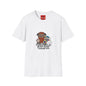 Cute Plush Creature T-Shirt — “Shoulder You Ever Need Us” Cartoon Group Tee