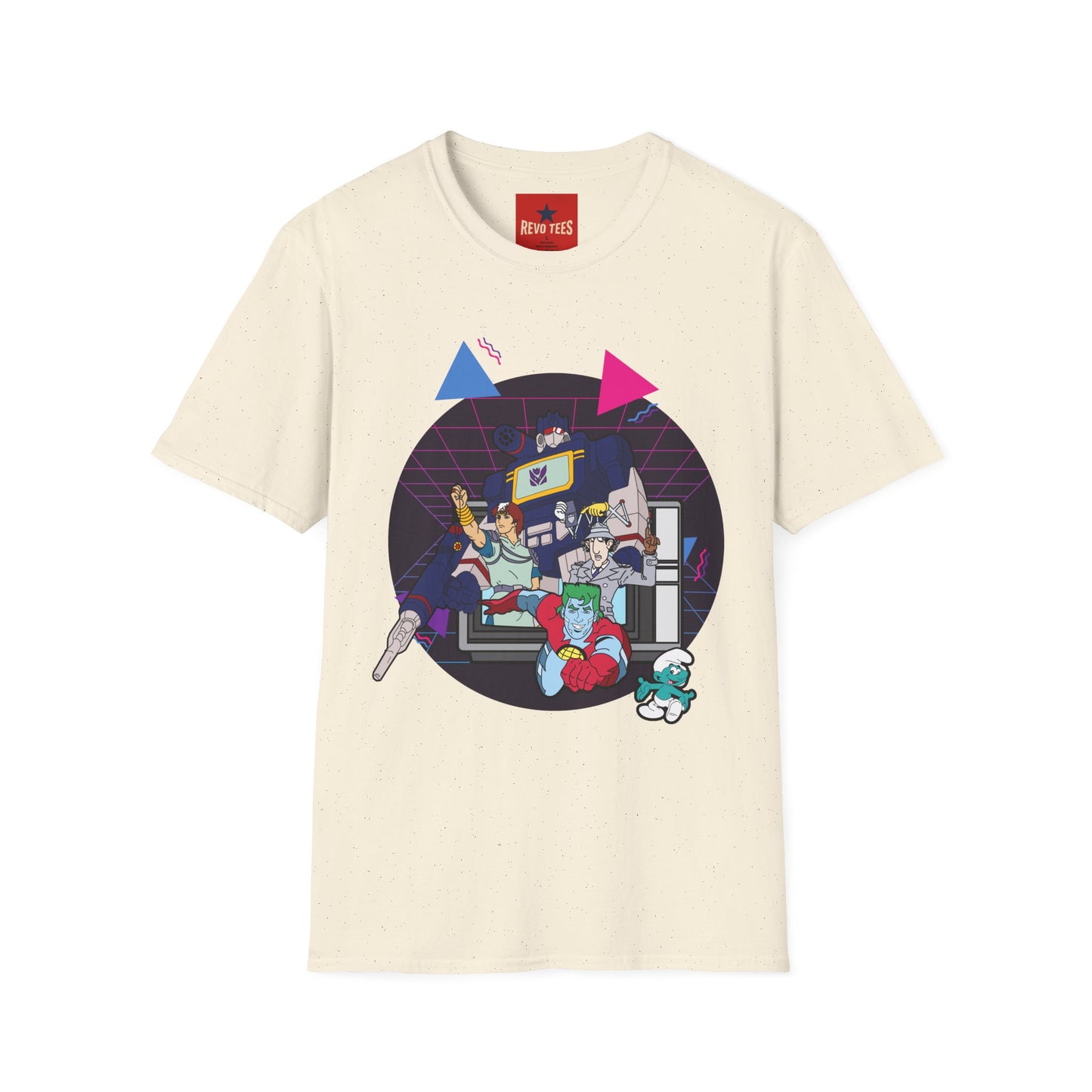 Retro Gaming Arcade T-Shirt — 80s Synthwave Console Crew Tee