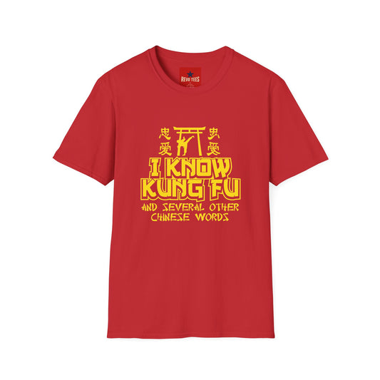 I Know Kung Fu T-Shirt — Retro Martial Arts Graphic Tee