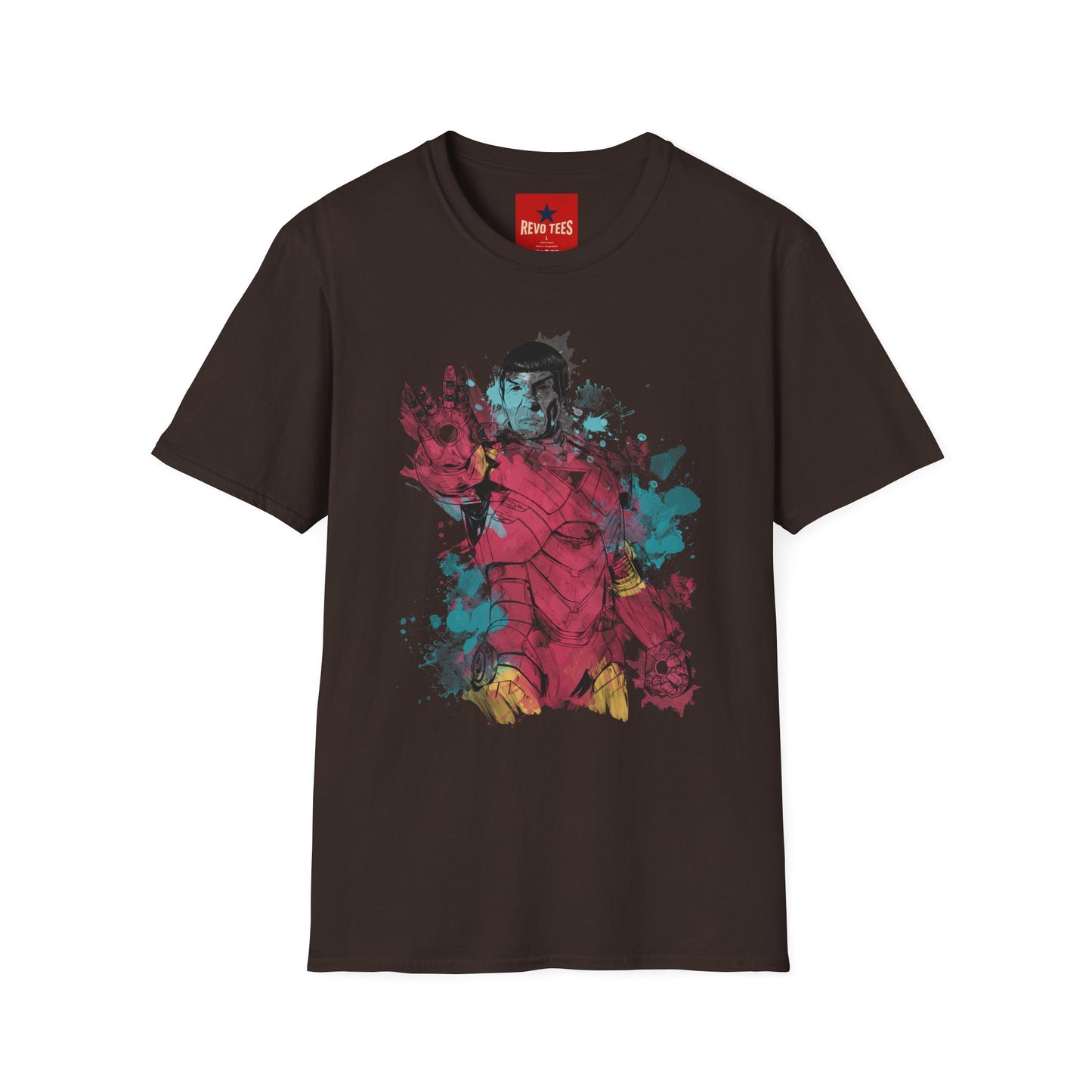 Retro Space Pilot T-Shirt — Watercolor Sci‑Fi Illustration