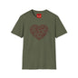 Ornate Floral Heart T-Shirt — Vintage Filigree Valentine Tee