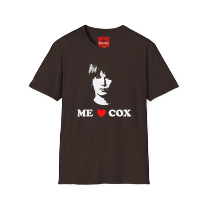 T-Shirt — 'ME LOVE COX' Retro Portrait Tee (Vintage Rock Fan Shirt)