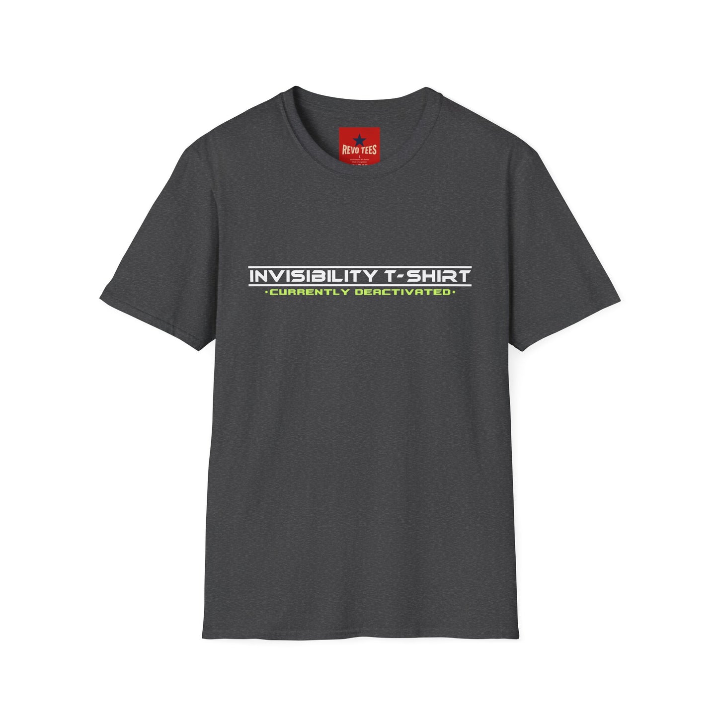 Invisibility T‑Shirt — “Currently Deactivated” Graphic Tee
