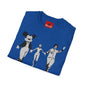 Banksy Graphic T-Shirt — Retro Satirical Parade Design