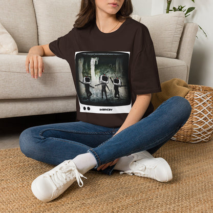 Banksy TV Head Graphic T-Shirt