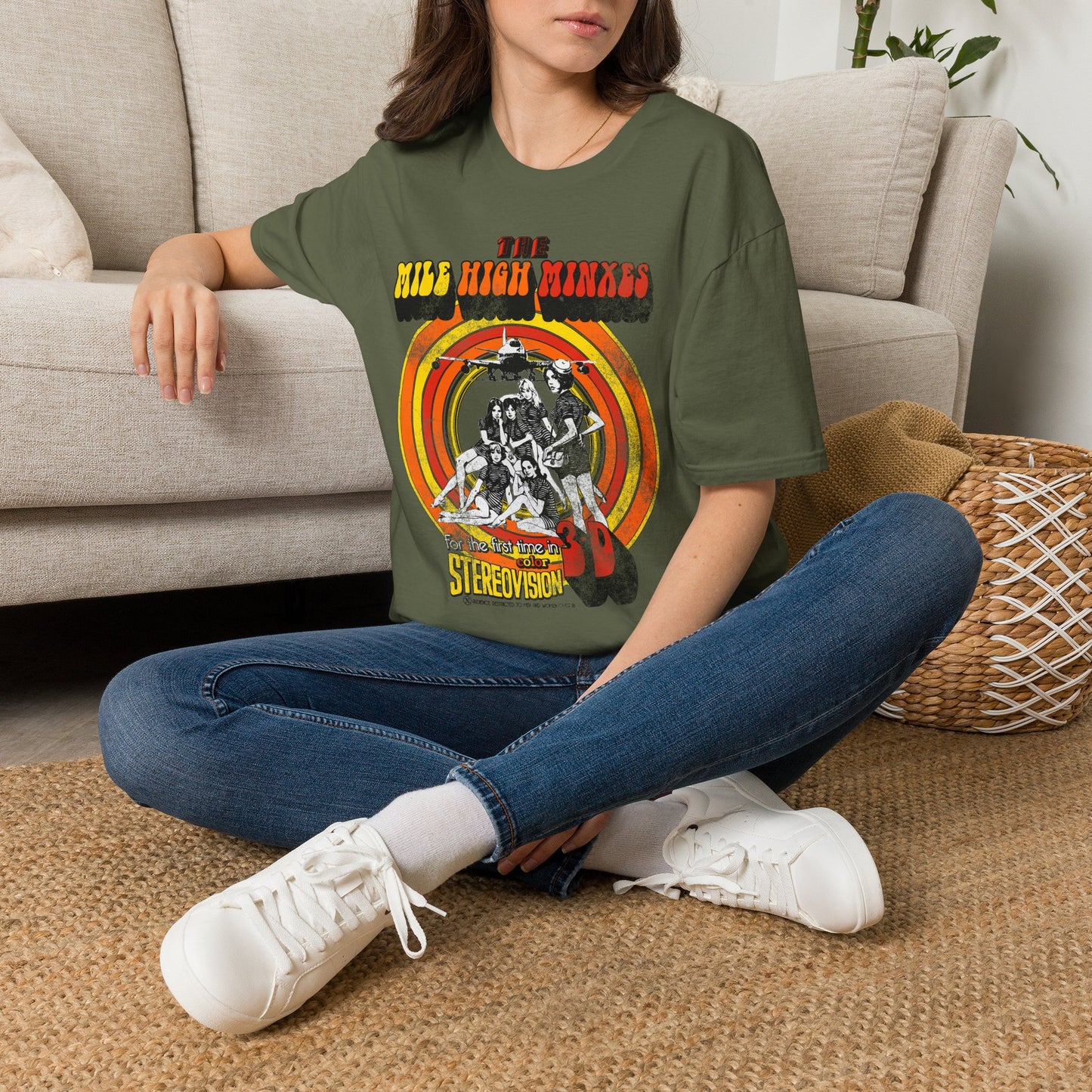 The Mile High Minxes Retro Band Tee — Vintage 70s Psychedelic Concert T-Shirt