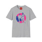 Miami Retro Duo Silhouette T‑Shirt — Vintage 80s Nightlife Graphic Tee
