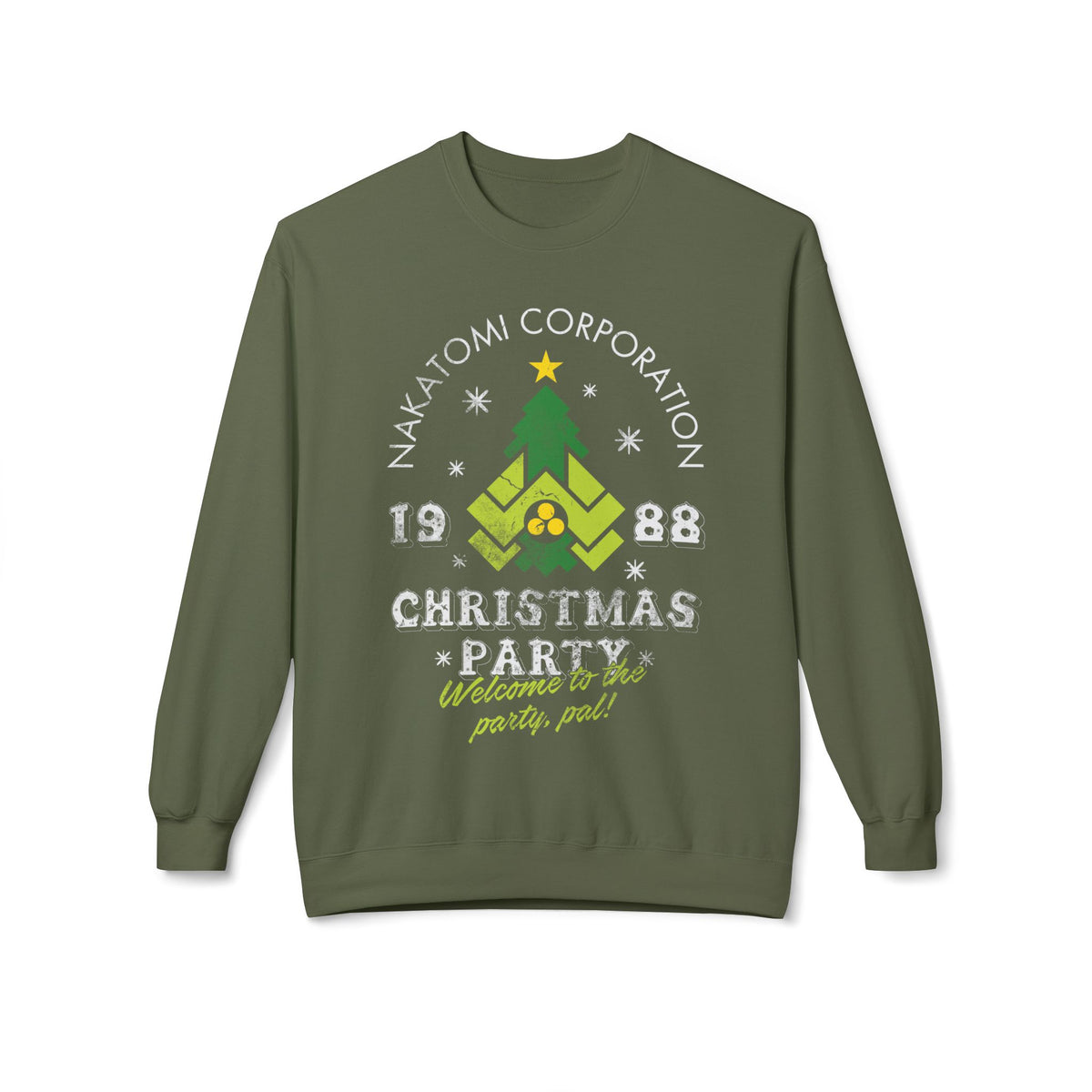Die Hard 'Nakatomi Corporation 1988' Holiday Crewneck Christmas Party Sweatshirt