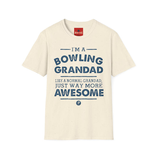 Bowling Grandad T-Shirt — "I'm a Bowling Grandad" Retro Dad Gift