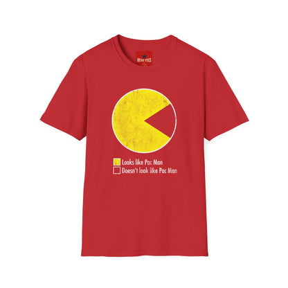 Pac-Man Vintage Tee — "Looks Like Pac-Man / Doesn’t Look Like Pac-Man" Graphic T-Shirt