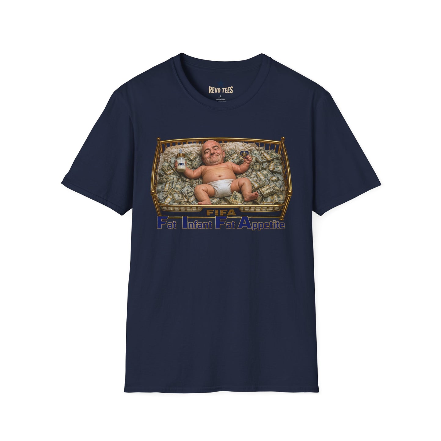 REVOTEES Fat Infant Fat Appetite Graphic T-Shirt — Satirical Tee