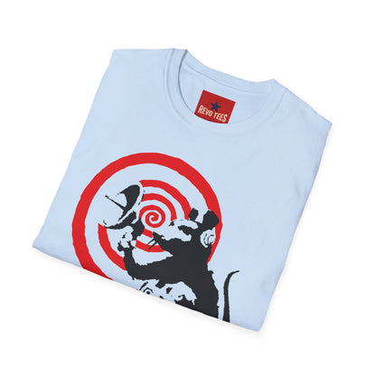 Banksy-Style Rat Target T-Shirt — Street Art Graphic Tee
