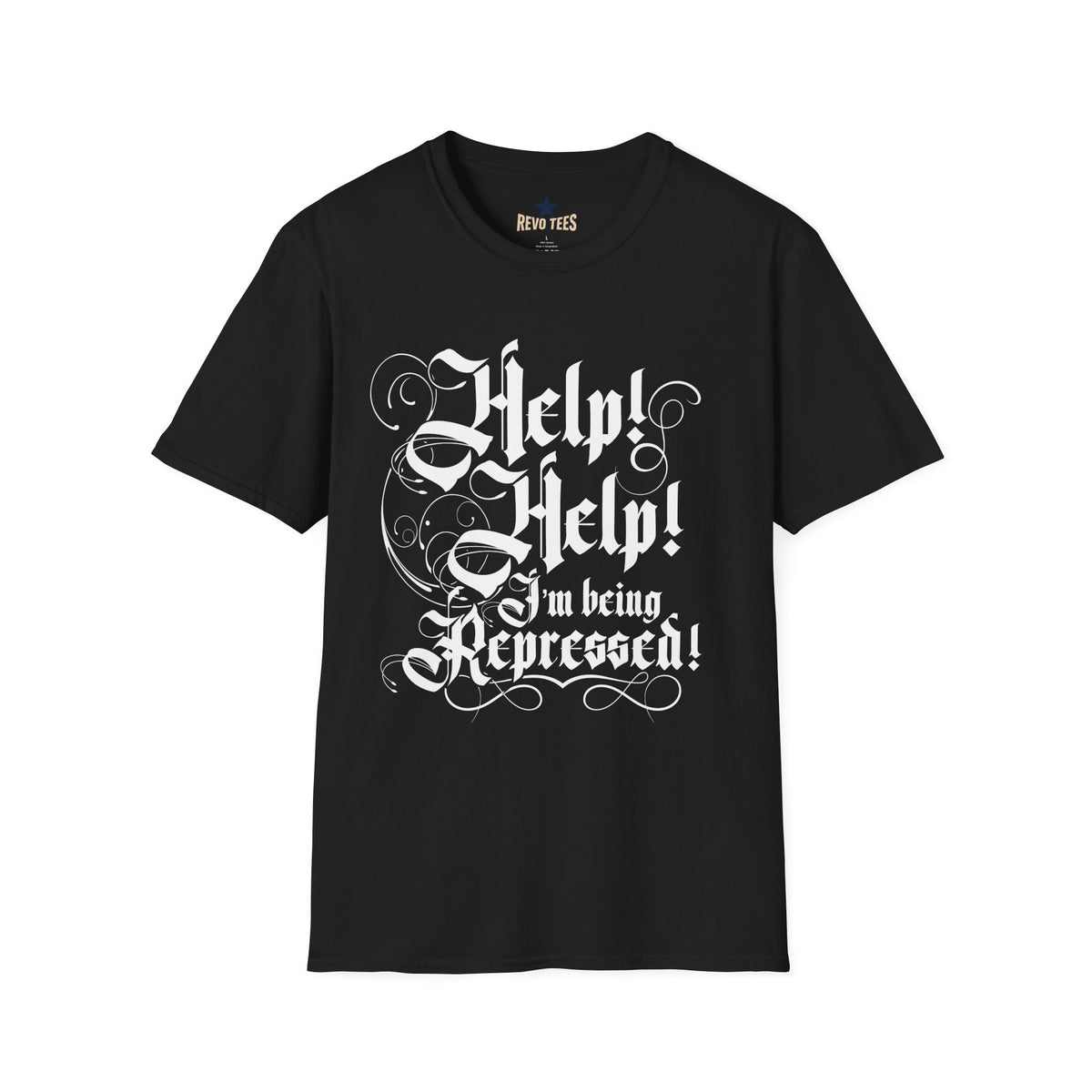 Revotees Hel I Am Being Repressed Unisex Softstyle T-Shirt - alternate view 3