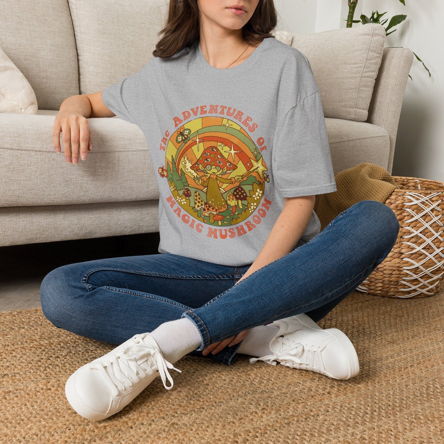 Psychedelic 'The Adventures of a Magic Mushroom' T-Shirt