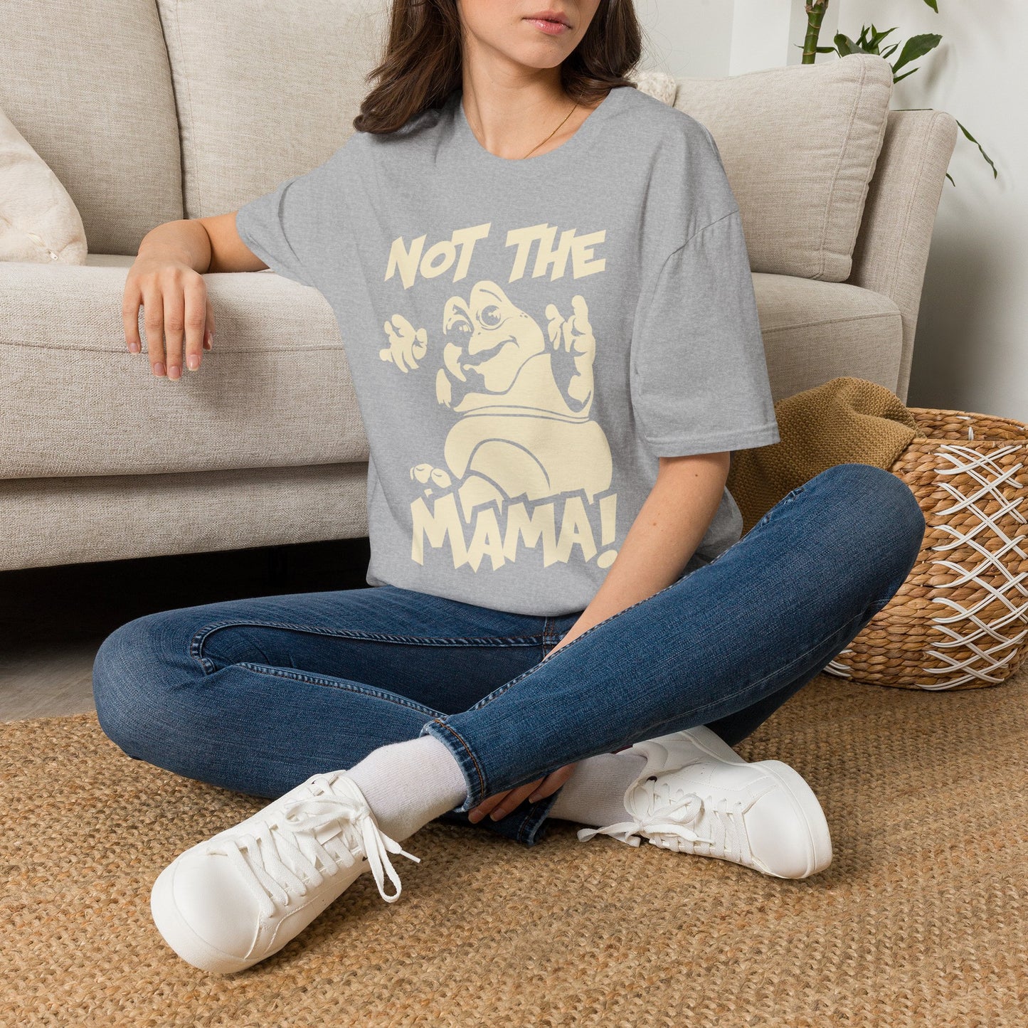 Not The Mama! Retro Creature Graphic T-Shirt — Funny Pop Culture Quote Tee