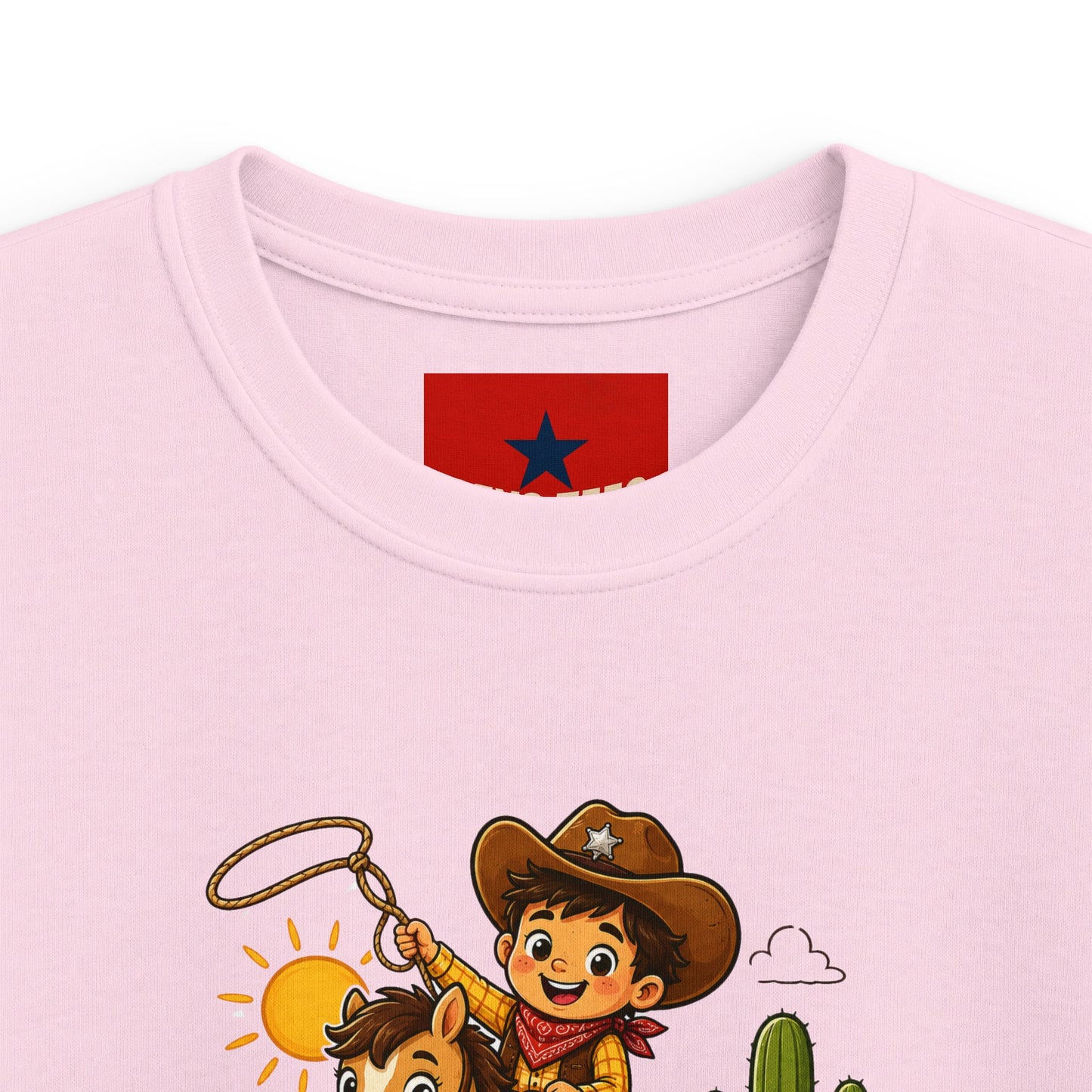 Kids Tee — "Lil' Wild Wrangler" Cute Cowboy Kid Graphic Shirt