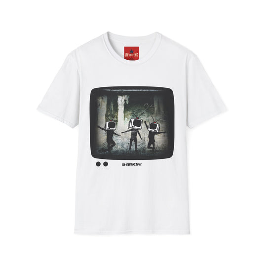 Banksy TV Head Graphic T-Shirt