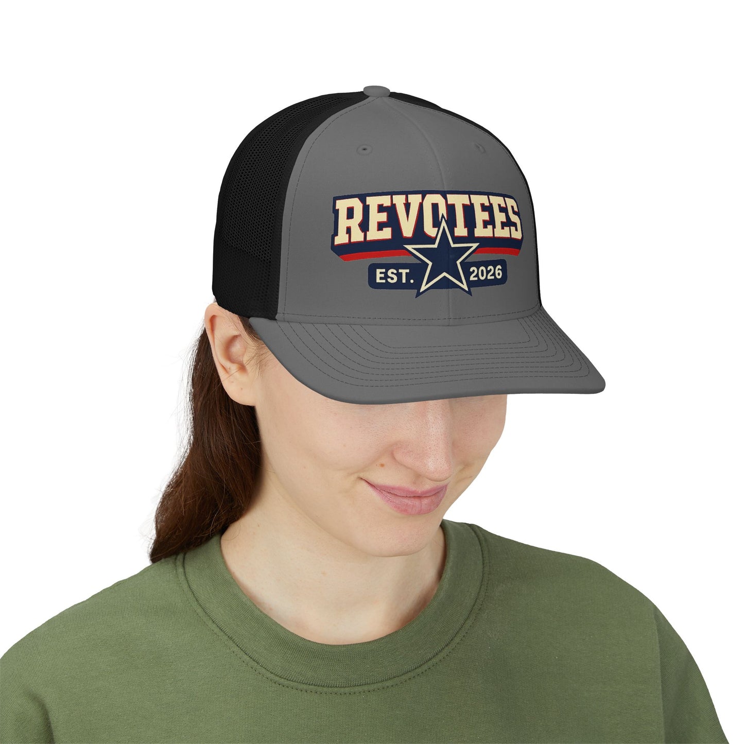 Revotees Snapback Trucker Cap — Est. 2026 Retro Star Logo