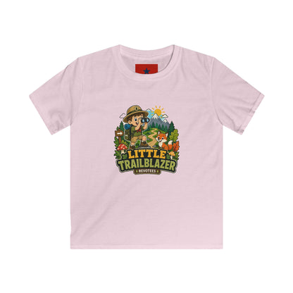 Little Trailblazer Kids Tee – Adventure Camping Graphic Shirt