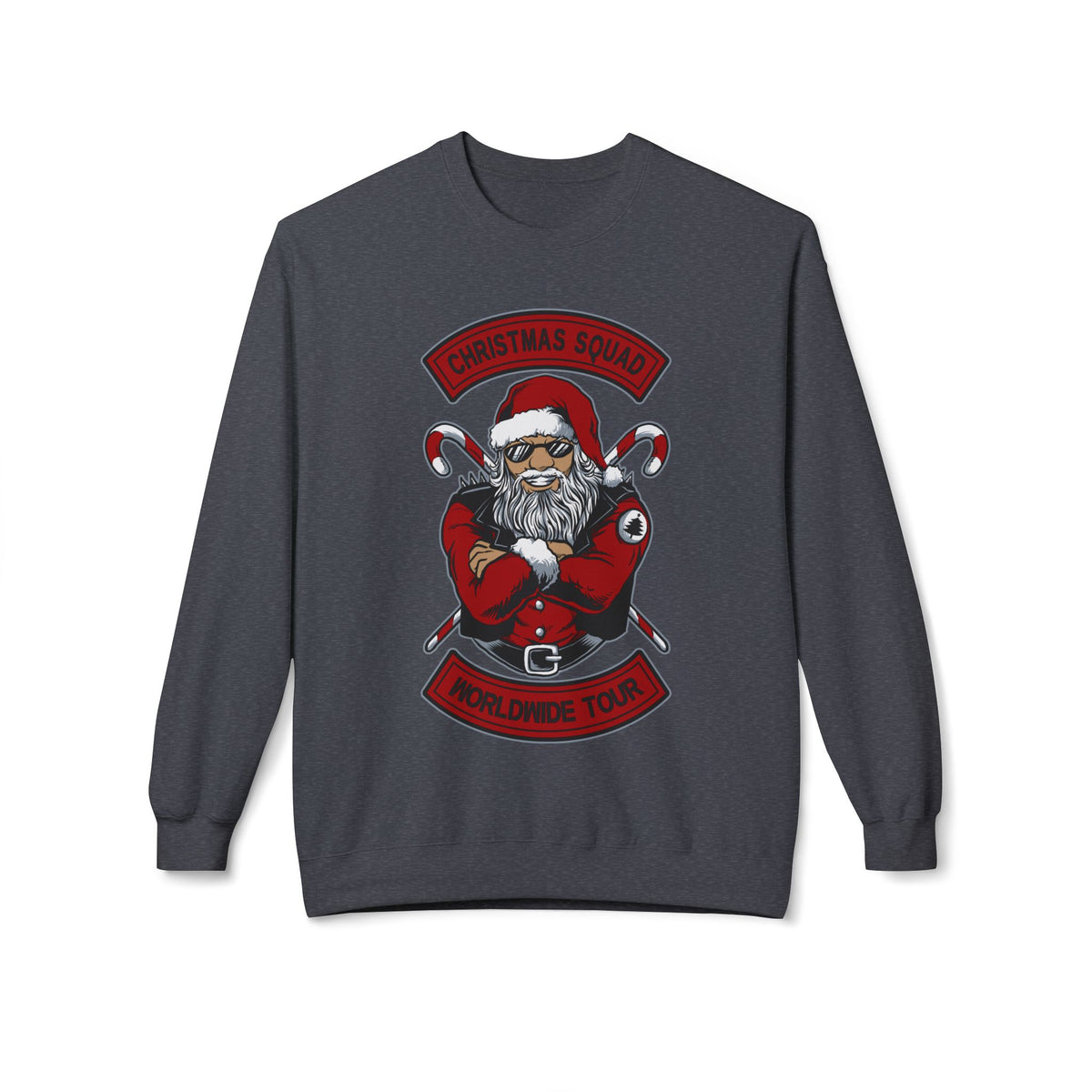 Santa Skull — Christmas Skull Rock-N-Roll Tour Crewneck Sweatshirt