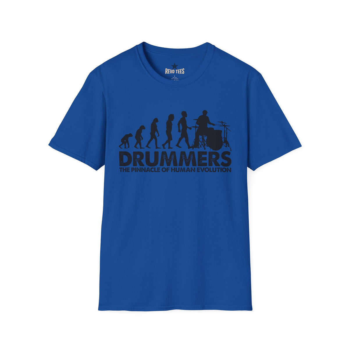 Revotees Evolution of Drummers Unisex Softstyle T-Shirt - alternate view 7