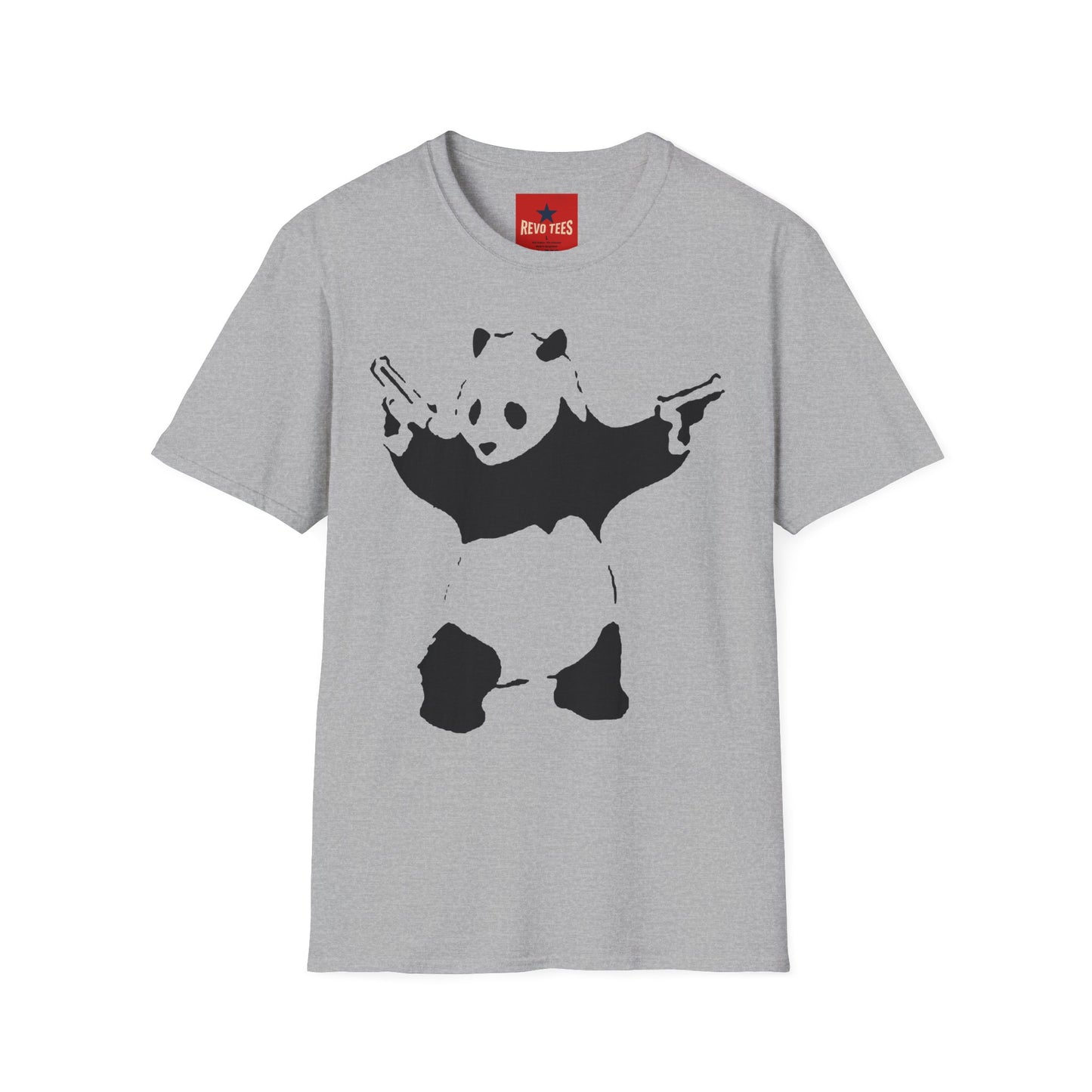 Banksy Panda Bat T-Shirt — Cute Gothic Panda Graphic Tee