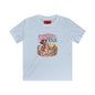 Kids Tee — "Cowgirl at Heart" Colorful Western Graphic (Cowgirl & Wild Print)