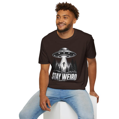 REVOTEES Stay Weird — Alien Abduction Graphic Tee