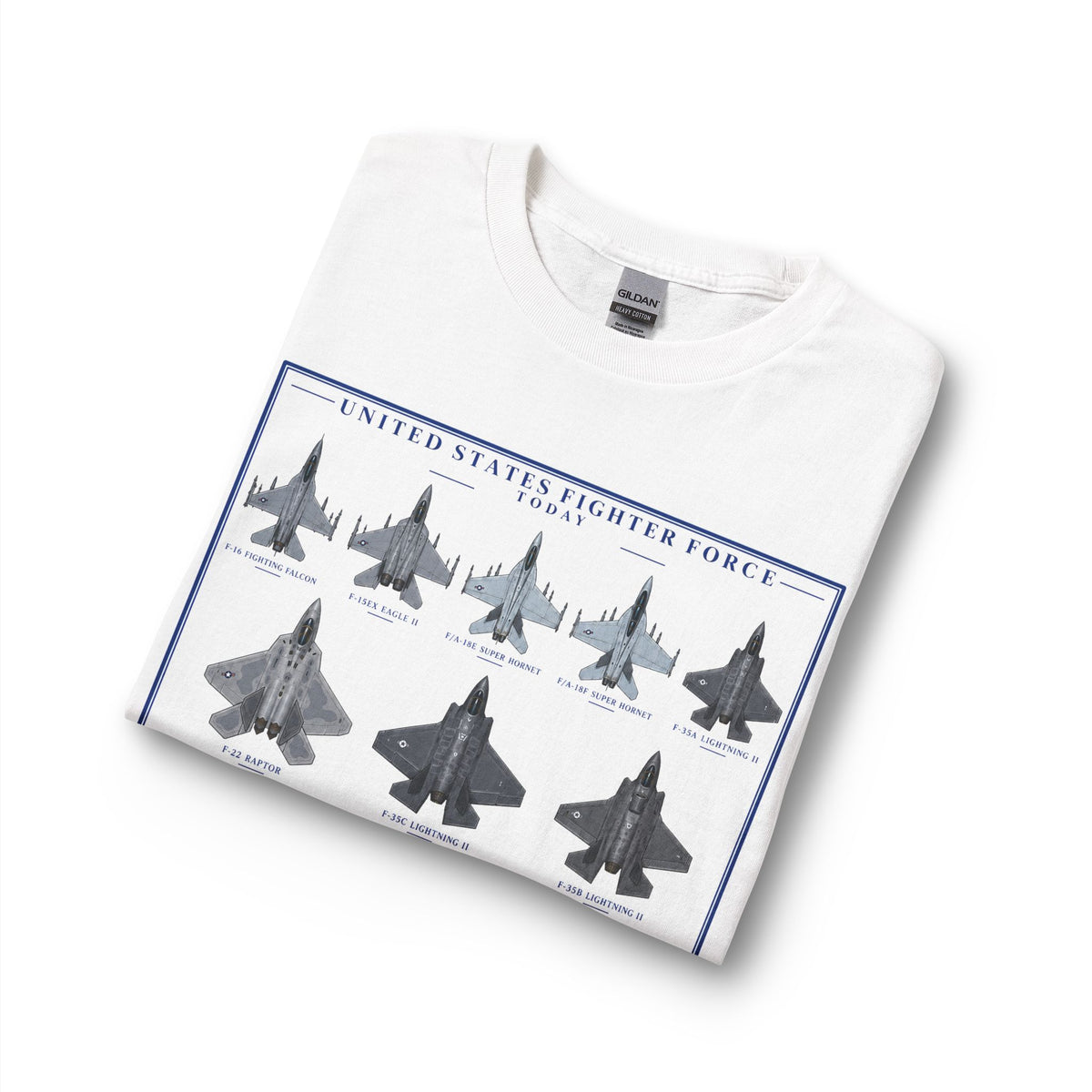 USAF Selection Today's Fleet of Fighter Jets - Long Sleeve Tee