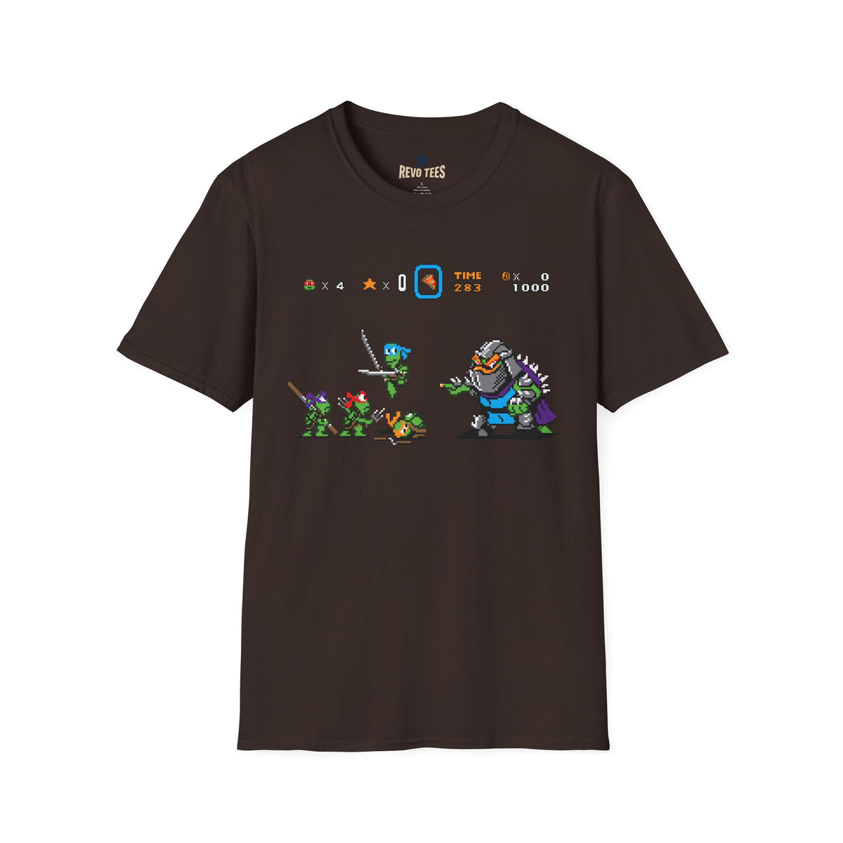 Baby Ninja Turtles& Bowser — Retro Arcade Graphic T