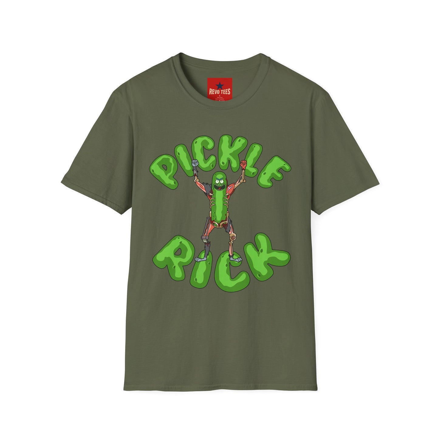 Pickle Rick T-Shirt — Funny Cartoon Pickle Character Tee for Fans & Gifts