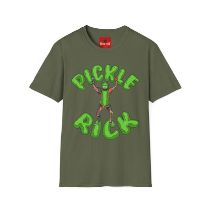 Pickle Rick T-Shirt — Funny Cartoon Pickle Character Tee for Fans & Gifts