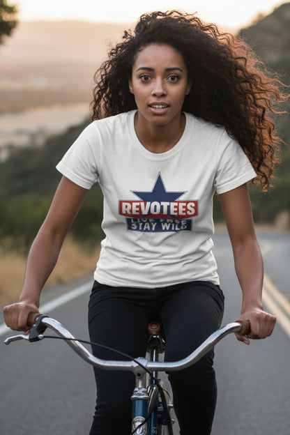 Revotees Live Free Stay Wild Womens T-Shirt