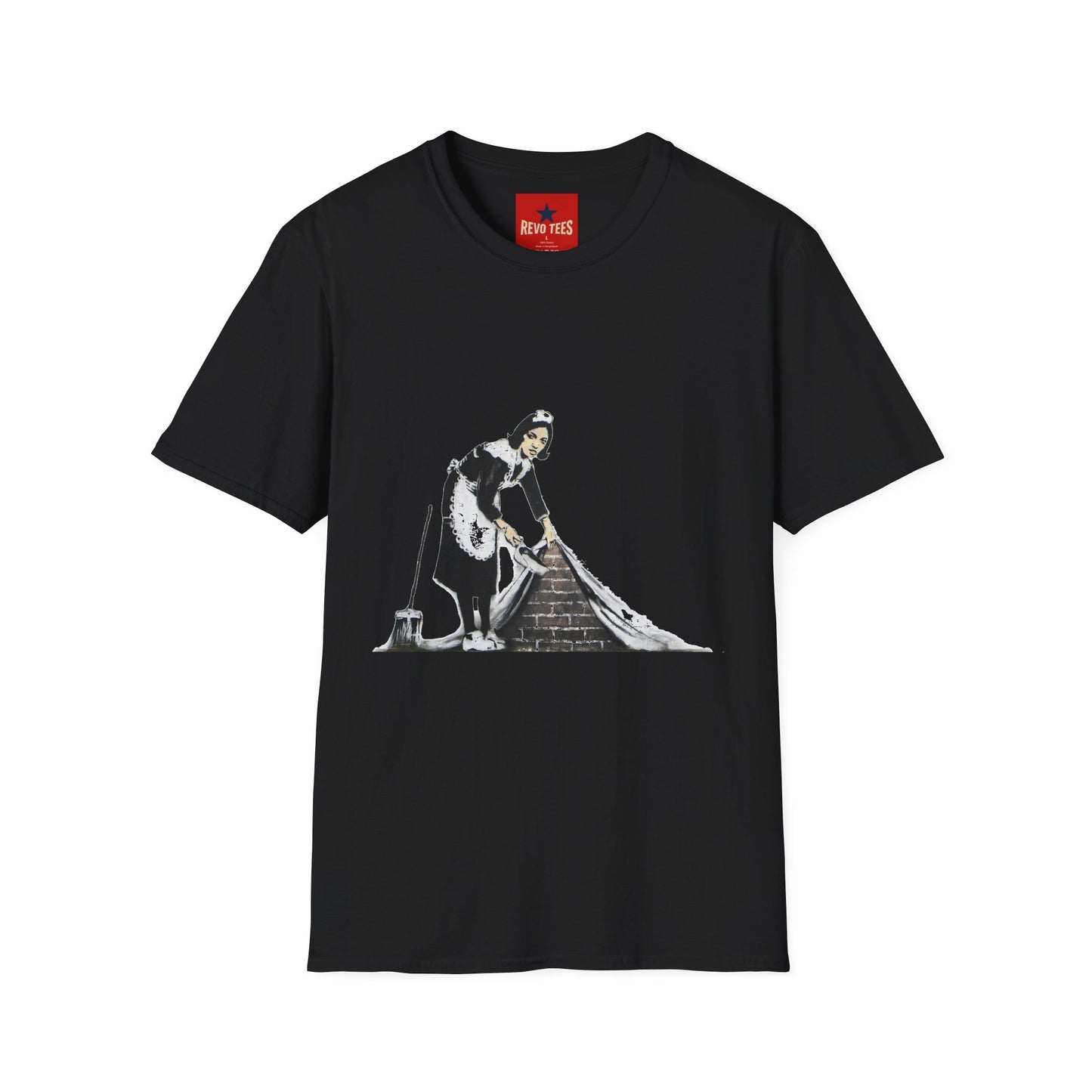 Banksy's Maid Street Art T-Shirt — Banksy-Inspired Housecleaning Graphic Tee