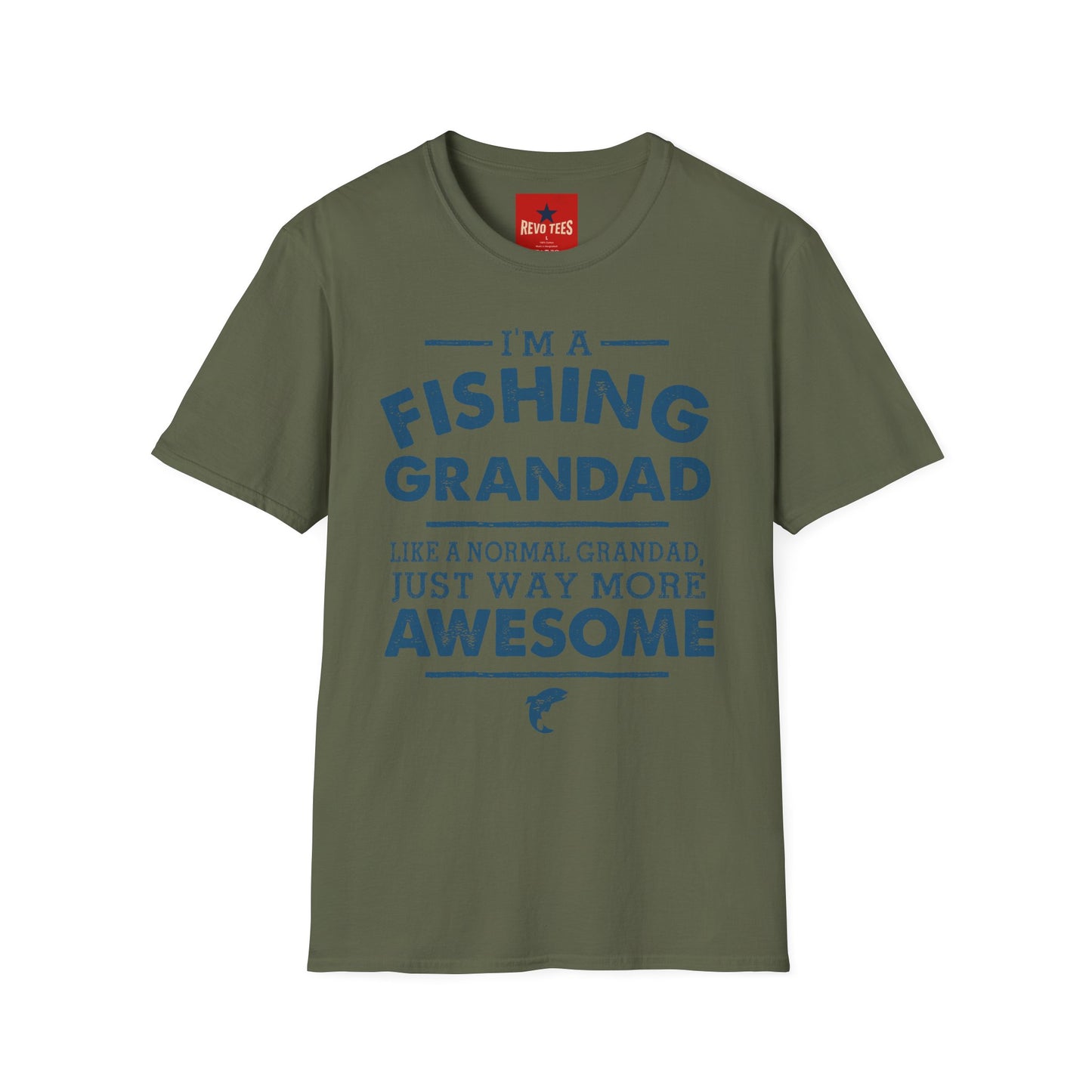 Fishing Grandad T-Shirt — "I'm a Fishing Grandad" Graphic Tee for Proud Grandpa, Father’s Day Gift