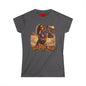 Burning Man Women's Softstyle Tee — Minimal White Festival Tee