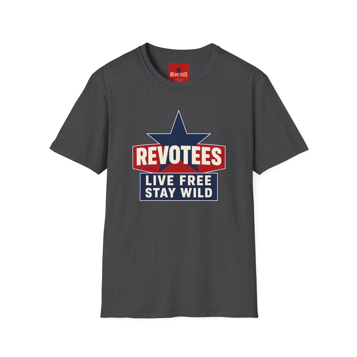 REVOTEES “Live Free Stay Wild” Retro Star Tee