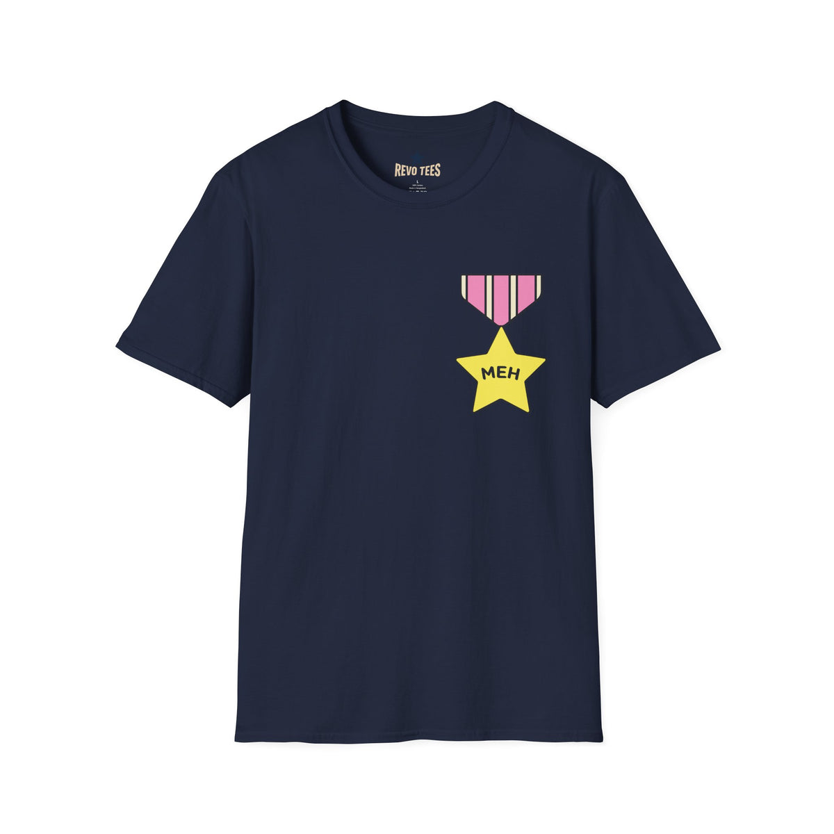 Revotees Meh Medal Graphic Funny Casual Award Shirt T-Shirt - alternate view 10
