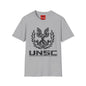 UNSC Emblem T-Shirt — Distressed Sci‑Fi Military Logo Tee