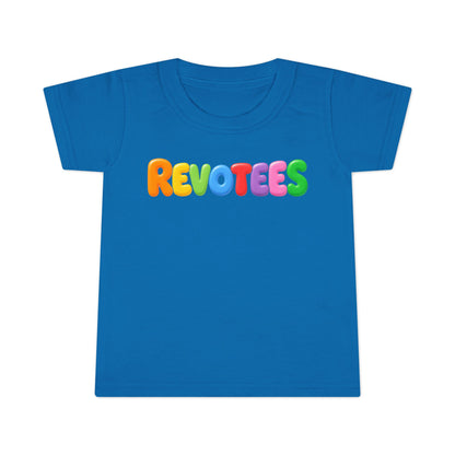 Toddler T-Shirt — Colorful 'REVOTEES' Bubble Letters Kids Tee