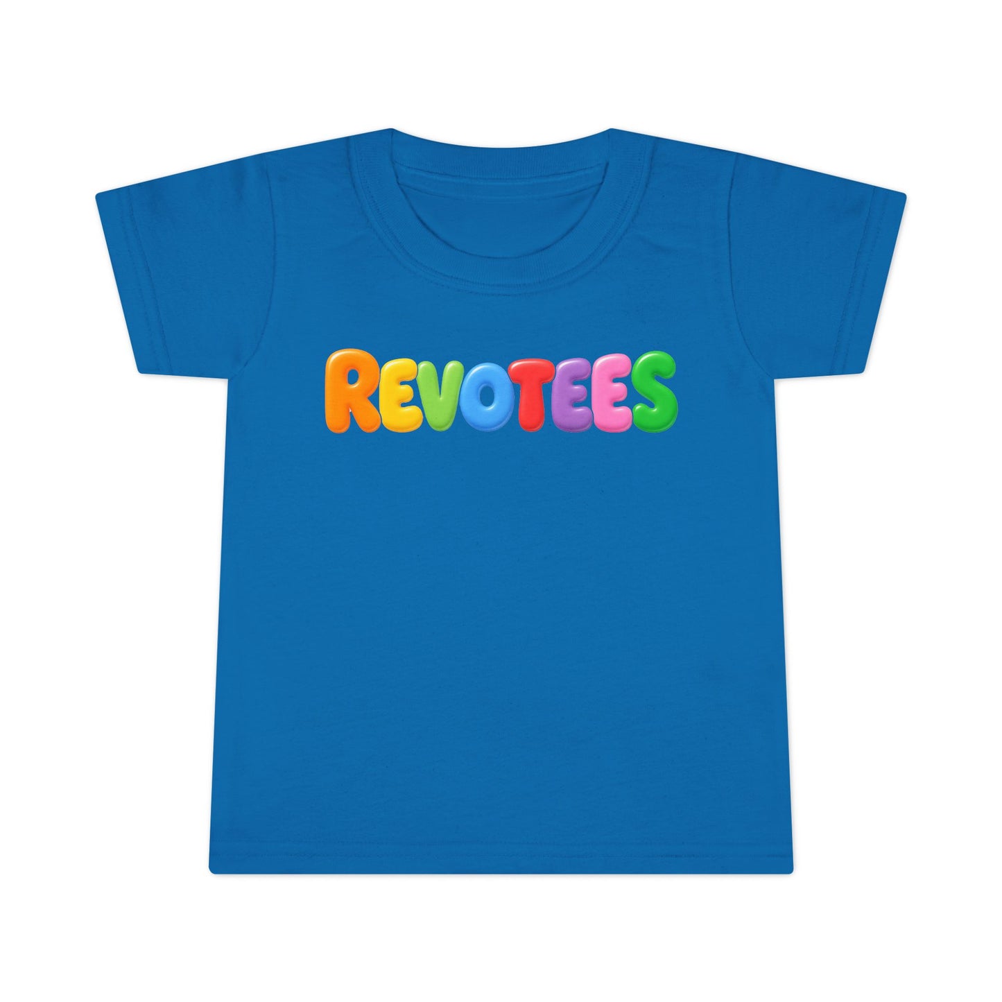 Toddler T-Shirt — Colorful 'REVOTEES' Bubble Letters Kids Tee