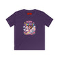 Kids Tee — "Born to Sparkle" Rainbow Unicorn Girl Shirt