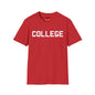 College Graphic T‑Shirt — Bold Campus Text Tee