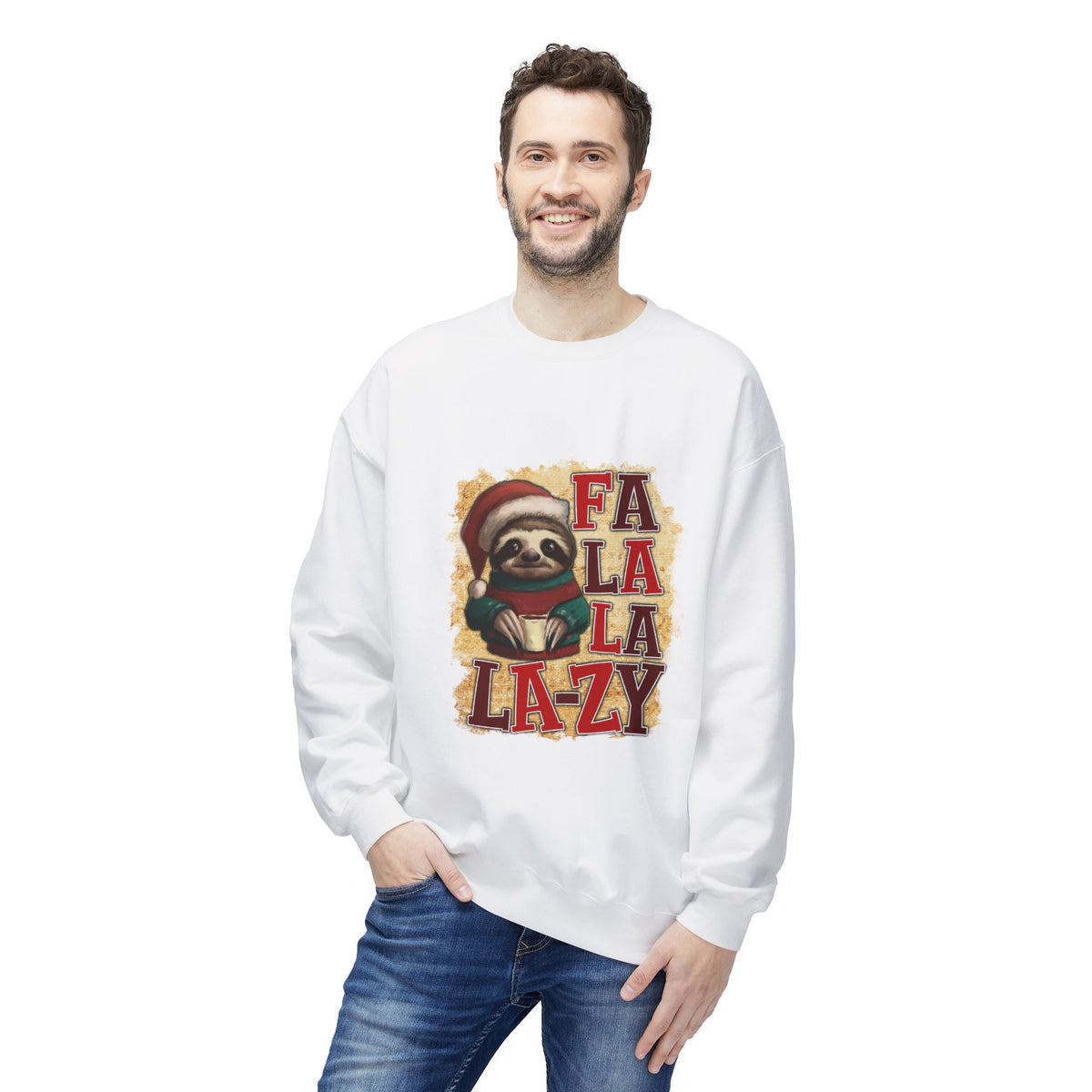 Fa La La La-Zy Sloth Christmas Sweatshirt