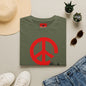 Banksy Peace Symbol Graffiti T-Shirt – Red Drip Street Art Tee